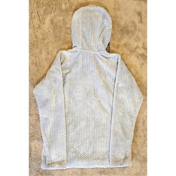 Columbia Ruby Lake Hooded Half Zip Fleece Light Blue Womens Sz M, Pockets - Picture 2 of 13